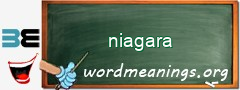 WordMeaning blackboard for niagara